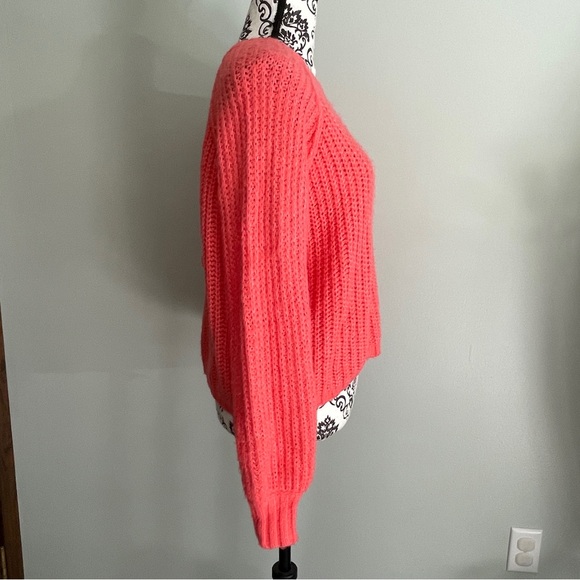 Wild Fable Coral Knit Sweater Crewneck Long Sleeve Women’s Size Small Relaxed - Picture 3 of 6